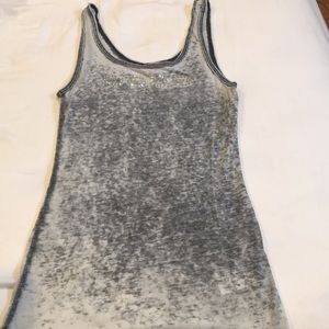 Bebe extra small (xs) logo tie dye tank top